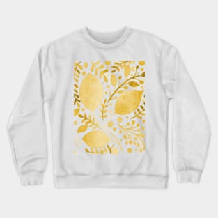 Yellow watercolor leaves Crewneck Sweatshirt